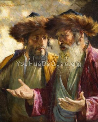 Two rabbis in Jerusalem - 艾萨克·斯诺曼